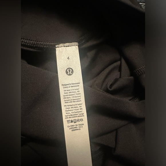 NWOT Lululemon leggings Wunder Under Nulux HR Tight 25” - Picture 6 of 6